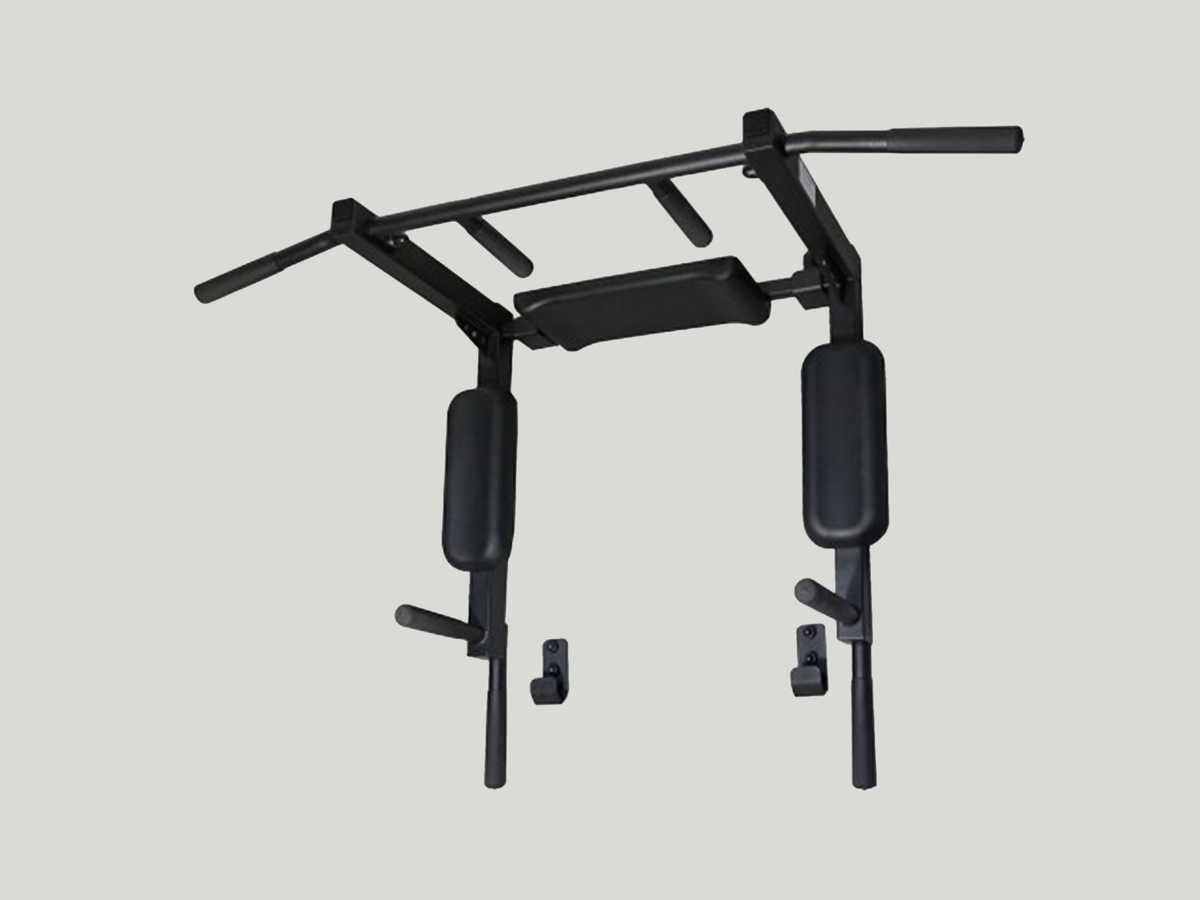 2-in-1 Wall-Mounted Pull-Up & Dip Station