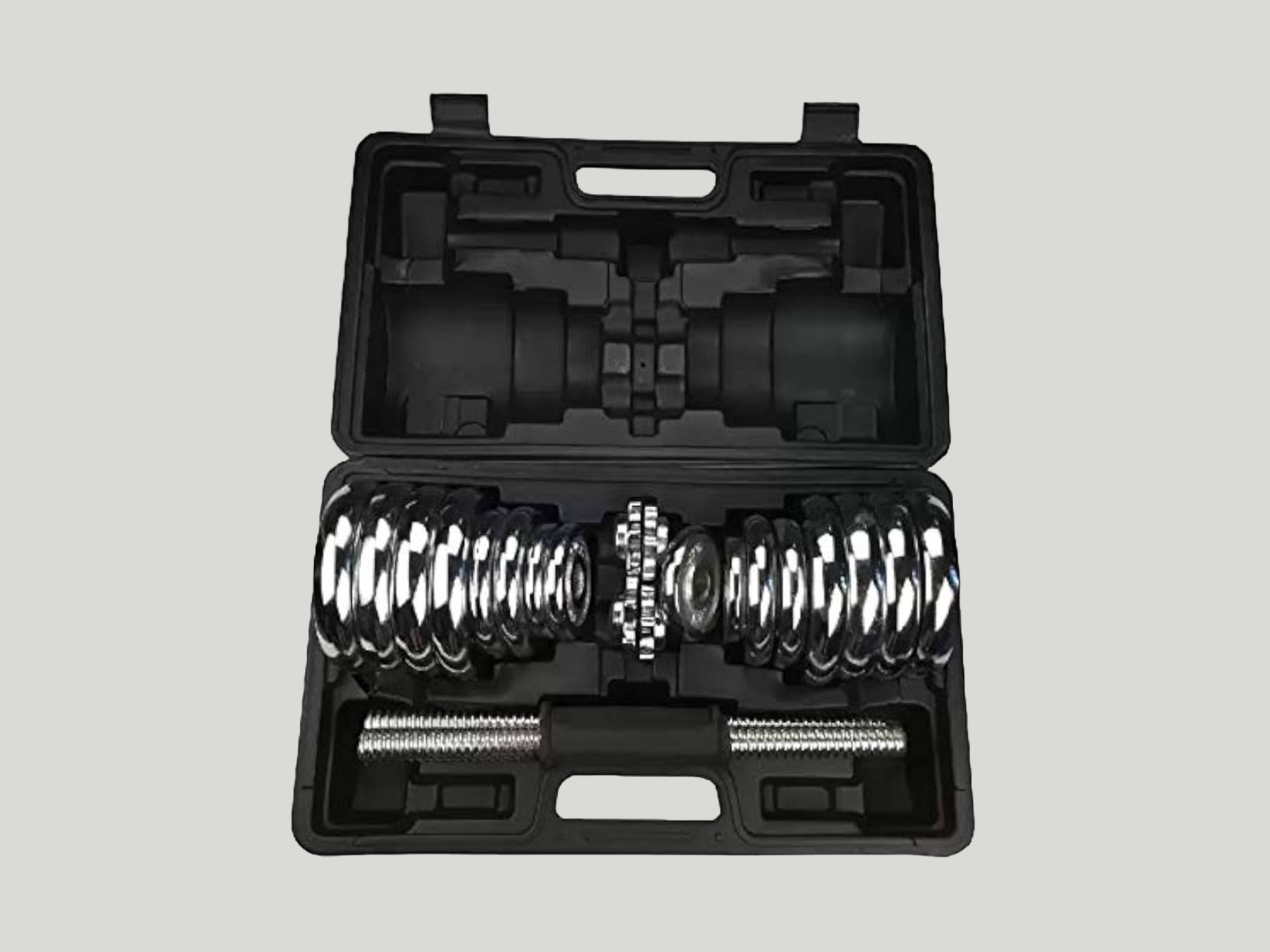 York Fitness 30KG Chrome Dumbbell Set